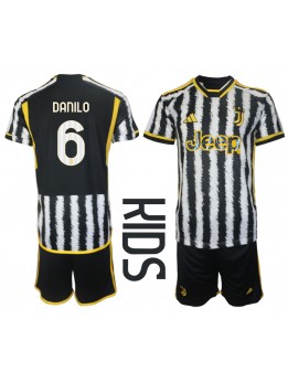 Juventus Danilo Luiz #6 Dječji Domaci Dres kompleti 2023-24 Kratak Rukavima (+ kratke hlače)